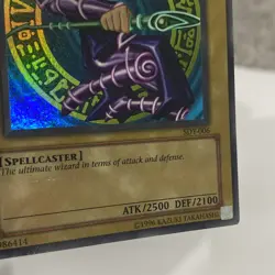 Yugioh Dark Magician Sdy Misprint Line Of Foil Lp - Image 4
