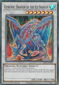 SDFC-EN044 Gungnir, Dragon of The Ice Barrier Super Rare 1st Ed NM YuGiOh TCG - Image 1