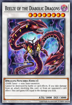 Yugioh! Mega Tins 2025 PREORDER 1x StR Beelze of the Diabolic Dragons - Image 1