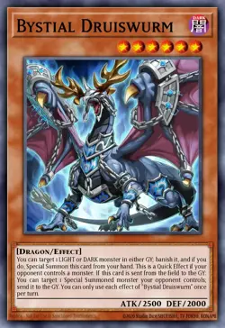 Yugioh! Bystial Druiswurm STARLIGHT Rare 2025 tin MP25-EN044 ships 9/5 - Image 1