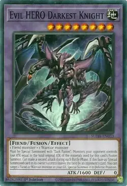 Yugioh! Evil HERO Darkest Knight SUDA-EN033 Supreme Darkness - Image 1
