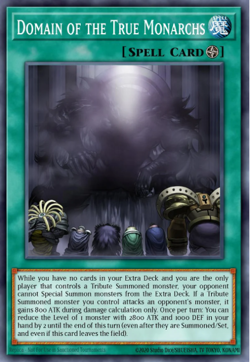Yugioh! Mega Tins 2025 PREORDER 1x StR Domain of the True Monarch - Image 1