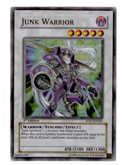 1x Junk Warrior - 5DS1-EN041 - Ultra Rare - 1st Edition YuGiOh - Image 1