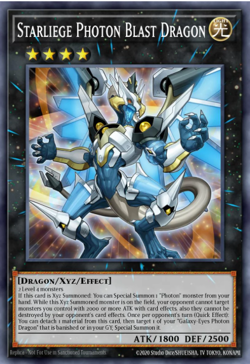 Yugioh! Mega Tins 2025 PREORDER 1x StR Starliege Photon Blast Dragon - Image 1