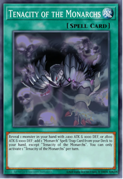Yugioh! Mega Tins 2025 PREORDER 1x StR Tenacity of the Monarch - Image 1
