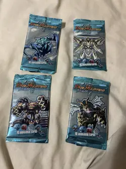 LOT OF 4 Sealed Duel Masters TCG DM-01 Base 10 Card Booster Pack - Image 1