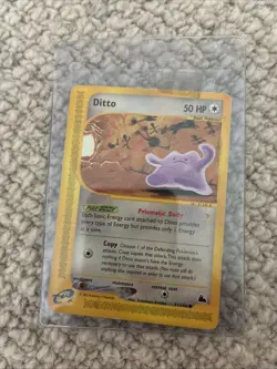 💥 Pokemon TCG Ditto 51/144 Non Holo E-Series Skyridge 2003 Vintage Card - Image 3