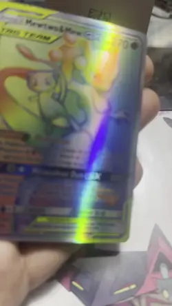 Mewtwo & Mew Gx 242/236 Hyper Rainbow Secret Rare Unified Minds Pokemon Card PD - Image 2