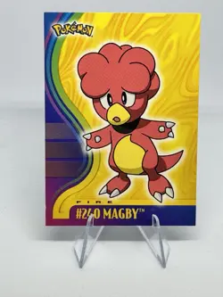 Magby # 240 Pokemon Card 2001 Topps TV Animation Edition - Image 1
