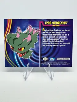 Misdreavus # 200 Pokemon Card 2001 Topps TV Animation Edition - Image 2