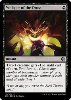 NM Whisper of the Dross, MTG, Phyrexia: One, Magic the Gathering, 117 - Image 1