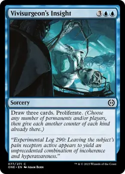 NM Vivisurgeon's Insight, MTG, Phyrexia: One, Magic the Gathering, 77 - Image 1
