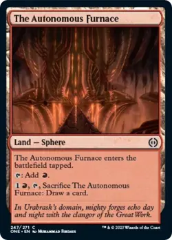 NM The Autonomous Furnace, MTG, Phyrexia: One, Magic the Gathering, 247 - Image 1