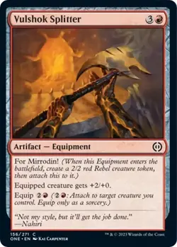 NM Vulshok Splitter, MTG, Phyrexia: One, Magic the Gathering, 156 - Image 1