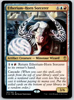 Etherium-Horn Sorcerer - Commander 2016 C16 - MTG - LP Magic - 197 R - Image 1
