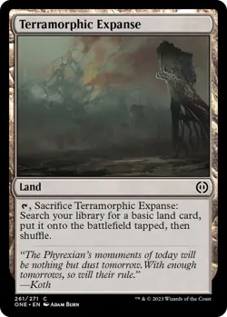 NM Terramorphic Expanse, MTG, Phyrexia: One, Magic the Gathering, 261 - Image 1