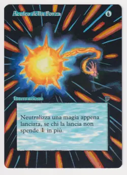 Altered Italian Force Spike MP Legends MTG Magic Hand Painted Unique Custom Art! - Image 1