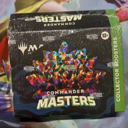 NEW/SEALED 2023 MTG Magic The Gathering Commander Masters Collector Booster Box - Image 1