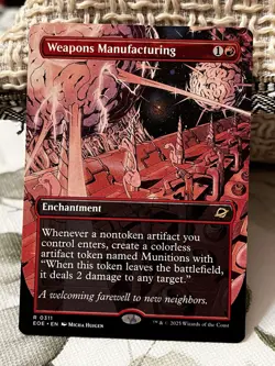 MTG | Weapons Manufacturing (Borderless) [Edge of Eternities] NF - Image 1