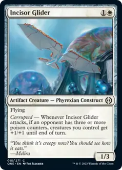 NM Incisor Glider, MTG, Phyrexia: One, Magic the Gathering, 15 - Image 1