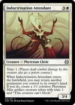 NM Indoctrination Attendant, MTG, Phyrexia: One, Magic the Gathering, 16 - Image 1