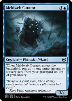 NM Meldweb Curator, MTG, Phyrexia: One, Magic the Gathering, 59 - Image 1