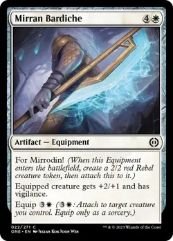 NM Mirran Bardiche, MTG, Phyrexia: One, Magic the Gathering, 22 - Image 1