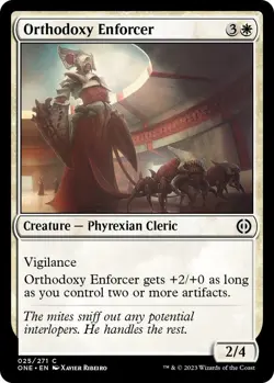 NM Orthodoxy Enforcer, MTG, Phyrexia: One, Magic the Gathering, 25 - Image 1
