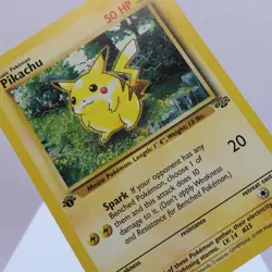 Pokemon TCG - Pikachu 60/64 Jungle Common 1st Edition WOTC 1999 - EXC/NM - Image 1