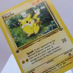 Pokemon TCG - Pikachu 60/64 Jungle Common 1st Edition WOTC 1999 - LP - Image 1