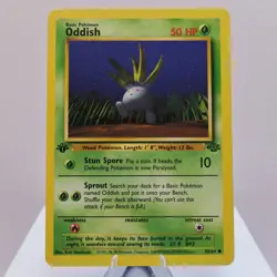 Pokemon TCG - Oddish 58/64 Jungle Common 1st Edition WOTC 1999 - EXC/NM - Image 2