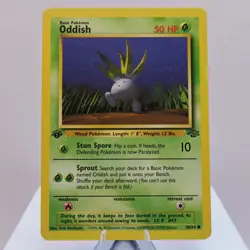 Pokemon TCG - Oddish 58/64 Jungle Common 1st Edition WOTC 1999 - EXC - Image 2