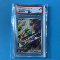 2024 Pokemon SCR EN Bulbasaur Illustration Rare PSA 9 - Image 1
