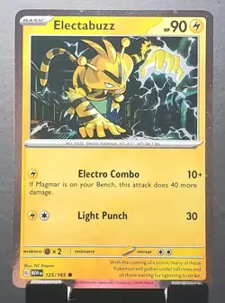 Pokemon 125/165 ELECTRABUZZ Cosmos Holo Promo 151 pack fresh NM/MT - Image 1