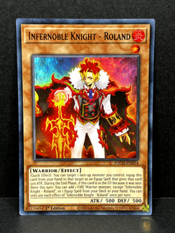 Yugioh! Infernoble Knight - Roland TOCH-EN014 Ultra Rare 1st Edition - NM - Image 1