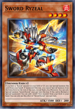 Yugioh! Mega Tins 2025 PREORDER 1x PScR Sword Ryzeal - Image 1
