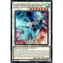 LEDD-ENC29 Clear Wing Synchro Dragon Ultra Rare 1st Edition Near Mint YuGiOh TCG - Image 1