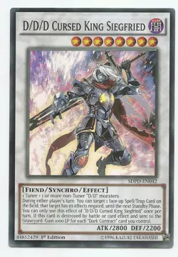 SDPD-EN042 D/D/D CURSED KING SIEGFRIED SUPER RARE 1ST EDITION NM YuGiOh TCG - Image 1