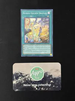 Runick Golden Droplet - Yugioh TAMA-EN035 1st Edition Super Rare NM - Image 1