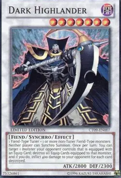 CT09-EN007 DARK HIGHLANDER SUPER RARE LTD EDITION LIGHT PLAYED YuGiOh TCG - Image 1