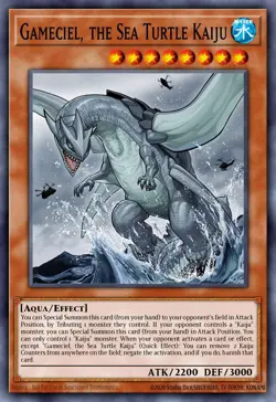 Yugioh! Gameciel The Sea Turtle Kaiju STARLIGHT Rare 2025 tin MP25 ships 9/5 - Image 1