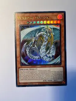Yugioh Rainbow Dragon SDCB-EN041 Ultra Rare 1st Ed NM holo 1st edition Fast Ship - Image 1