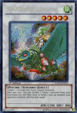 HA05-EN053 Daigusto Gulldos 1st Edition Secret Rare Near Mint YuGiOh TCG - Image 1