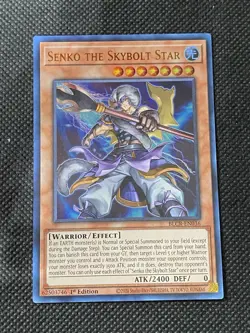 YuGiOh! - Senko the Skybolt Star BLCR-EN036 Ultra Rare 1st Edition Near Mint - Image 1