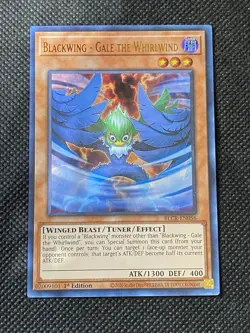 YuGiOh! - Blackwing - Gale the Whirlwind BLCR-EN056 Ultra Rare 1st Edition NM - Image 1