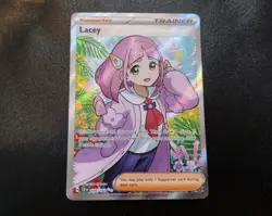 Lacey 166/142 Full Art Ultra Rare Stellar Crown Pokemon Card NM - Image 1