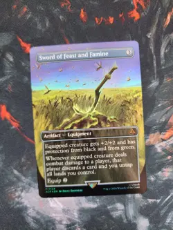 Sword of Feast and Famine Borderless FOIL #124 | ACR Assassin's Creed | MTG  - Image 1