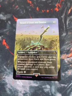 Sword of Feast and Famine Borderless FOIL #124 | ACR Assassin's Creed | MTG  - Image 2