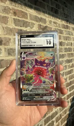 Pokemon Gengar VMAX Fusion Strike Secret Rare Full Art #271 CGC 10 PSA - Image 1
