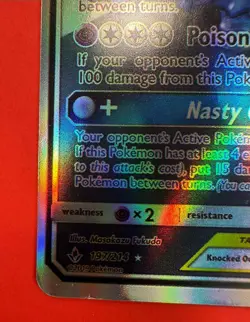 Pokemon TCG Muk Alolan Muk GX Full Art Holo Card 197/214 Sm-Unbroken Bonds - Image 5